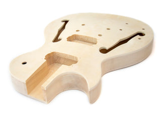 Singlecut Semi Hollow Style Left Handed - DIY Electric Guitar Kit